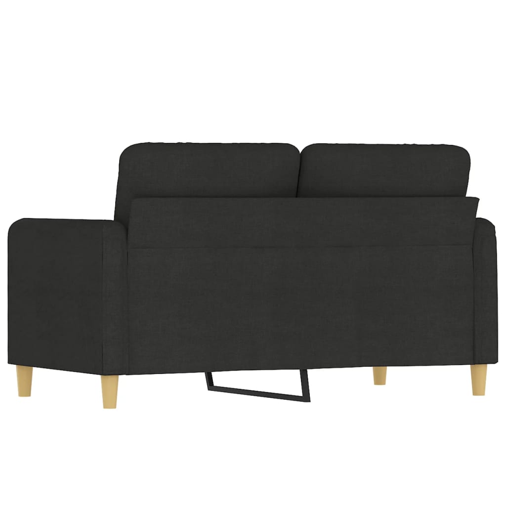 Tweezitsbank 120 cm stof zwart is nu te koop bij PeponiXL, paradijselijk wonen!