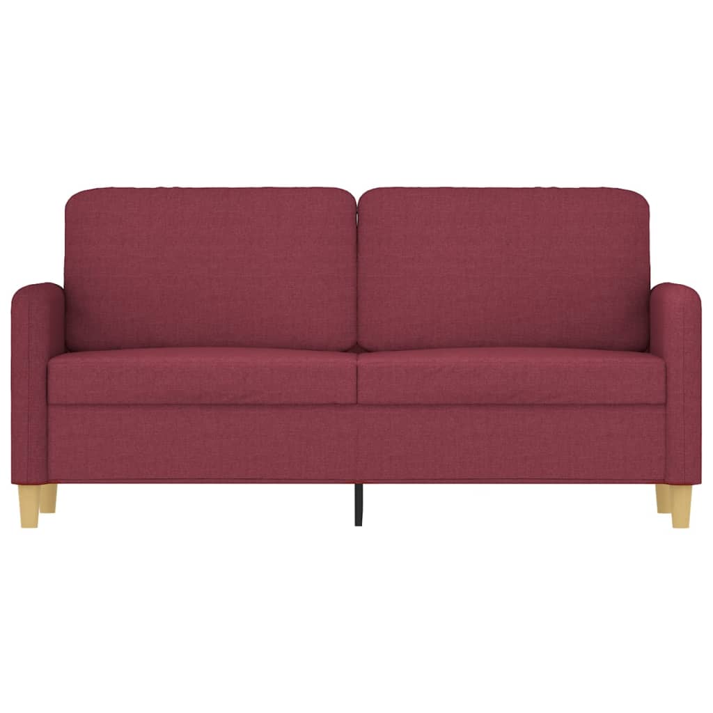 Tweezitsbank 140 cm stof wijnrood is nu te koop bij PeponiXL, paradijselijk wonen!