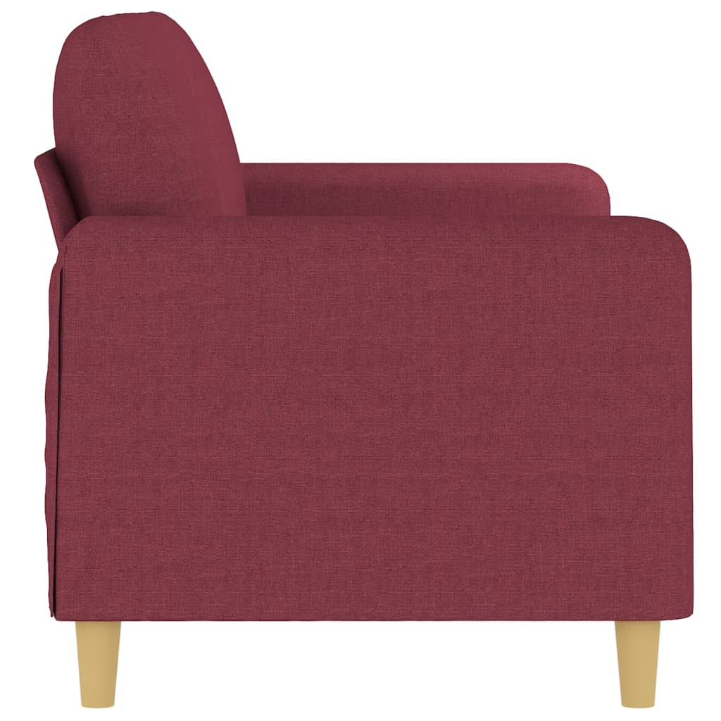 Tweezitsbank 140 cm stof wijnrood is nu te koop bij PeponiXL, paradijselijk wonen!