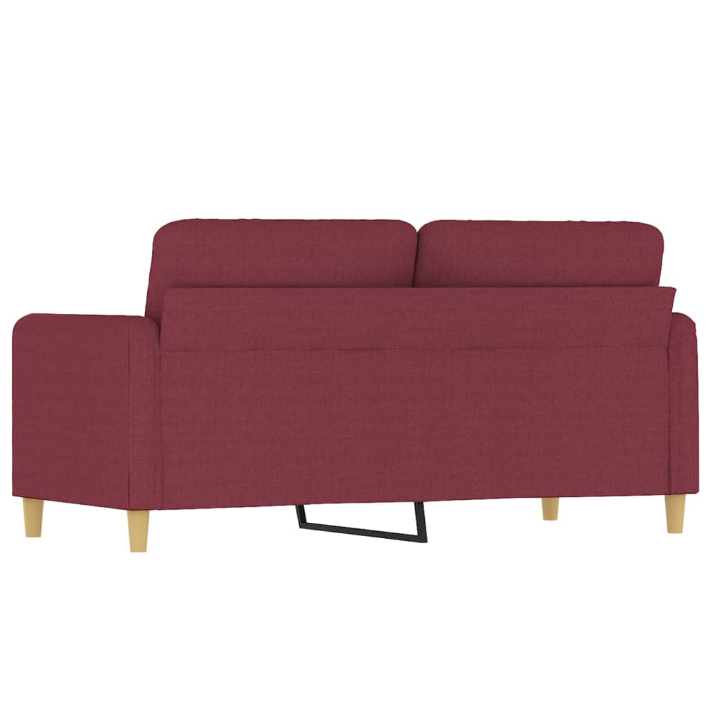Tweezitsbank 140 cm stof wijnrood is nu te koop bij PeponiXL, paradijselijk wonen!