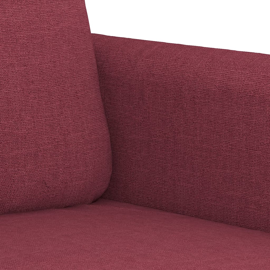 Tweezitsbank 140 cm stof wijnrood is nu te koop bij PeponiXL, paradijselijk wonen!
