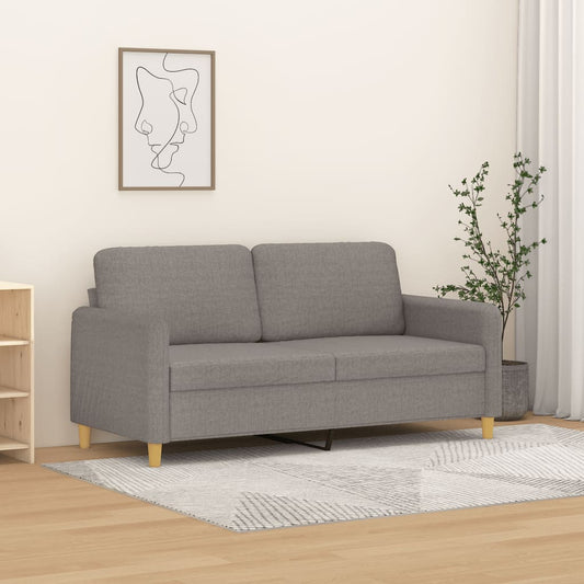 Tweezitsbank 140 cm stof taupe is nu te koop bij PeponiXL, paradijselijk wonen!