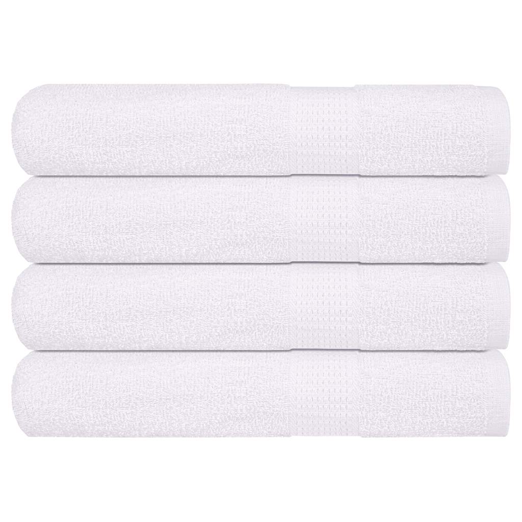 Handdoeken FROGN 4 st 100x200 cm 360 g/m² wit is nu te koop bij PeponiXL, paradijselijk wonen!