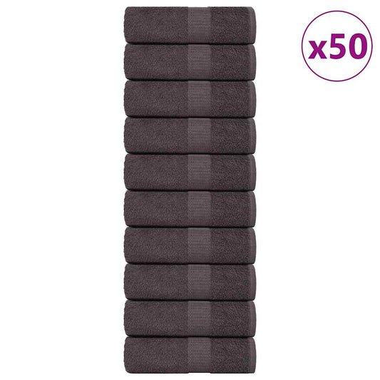 Washandjes FROGN 50 st 30x30 cm 360 g/m² antraciet is nu te koop bij PeponiXL, paradijselijk wonen!