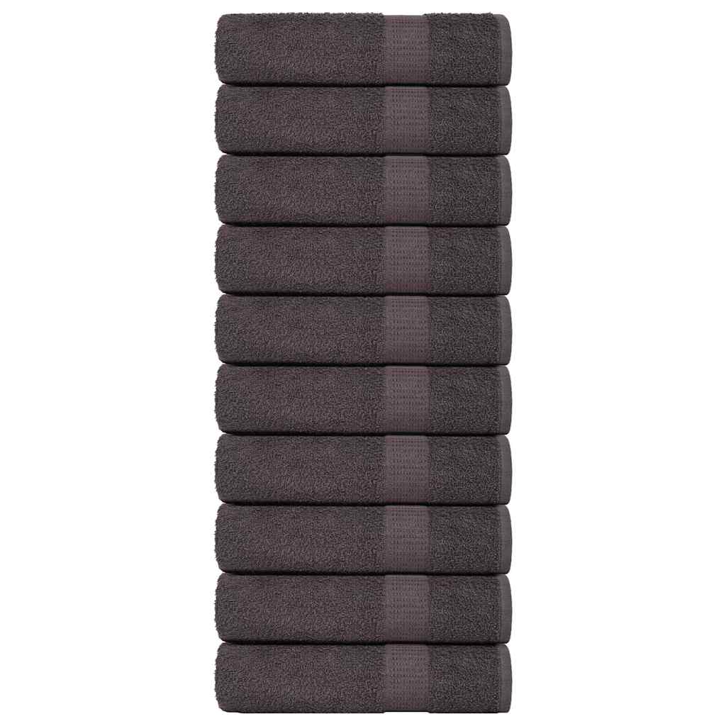 Handdoeken FROGN 10 st 50x100 cm 360 g/m² antraciet is nu te koop bij PeponiXL, paradijselijk wonen!