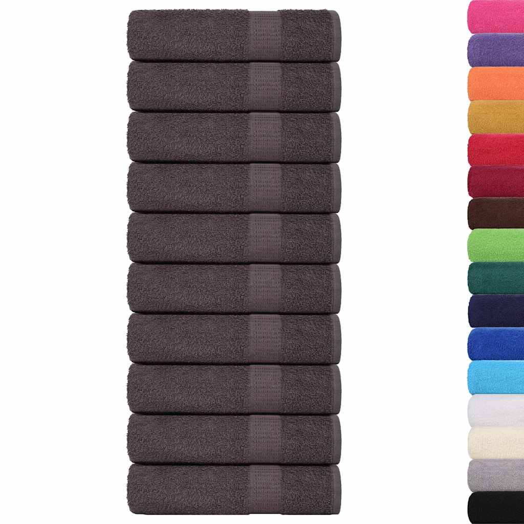 Handdoeken FROGN 10 st 50x100 cm 360 g/m² antraciet is nu te koop bij PeponiXL, paradijselijk wonen!