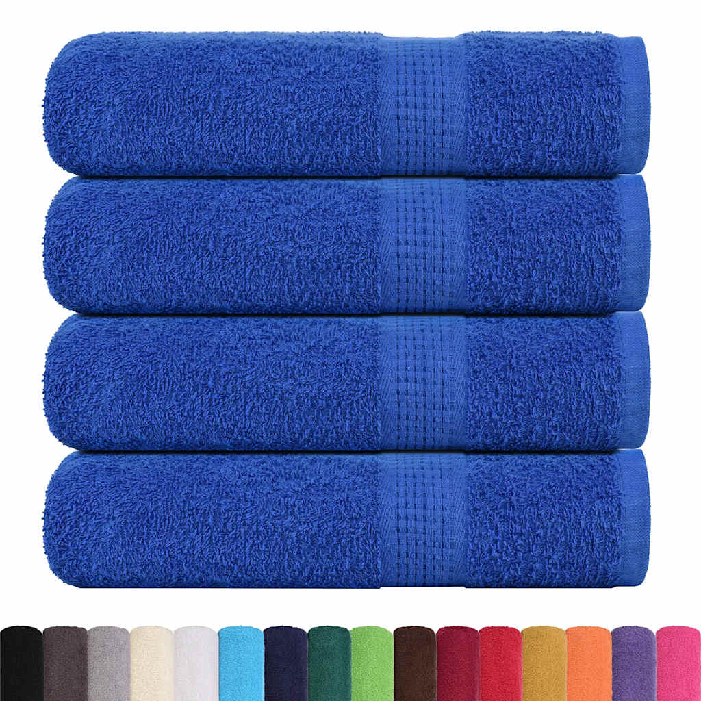 Handdoeken FROGN 4 st 50x100 cm 360 g/m² blauw is nu te koop bij PeponiXL, paradijselijk wonen!