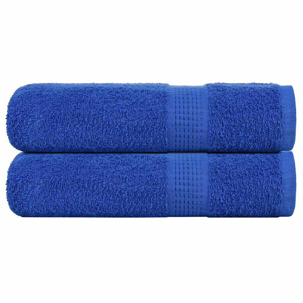 Douchehanddoeken FROGN 2 st 70x140 cm 360 g/m² blauw is nu te koop bij PeponiXL, paradijselijk wonen!