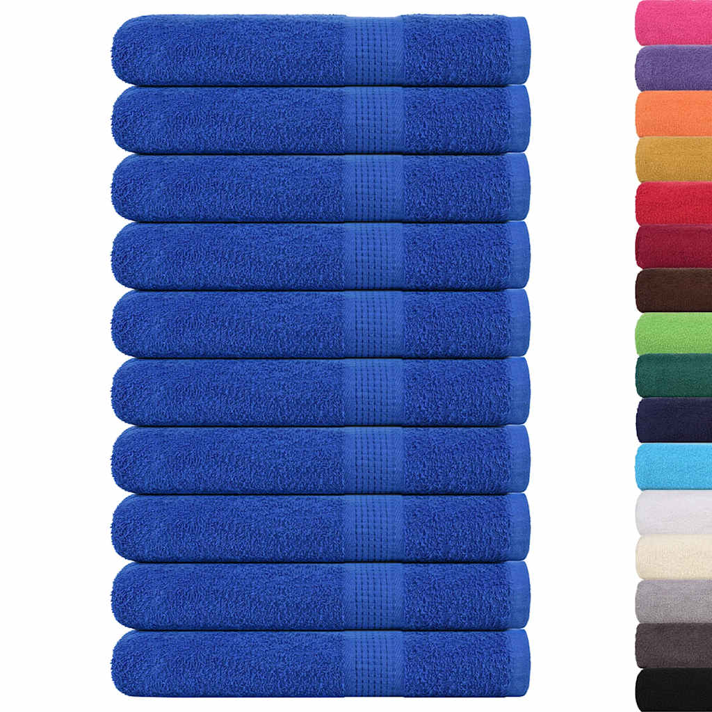 Handdoeken FROGN 10 st 100x200 cm 360 g/m² blauw is nu te koop bij PeponiXL, paradijselijk wonen!