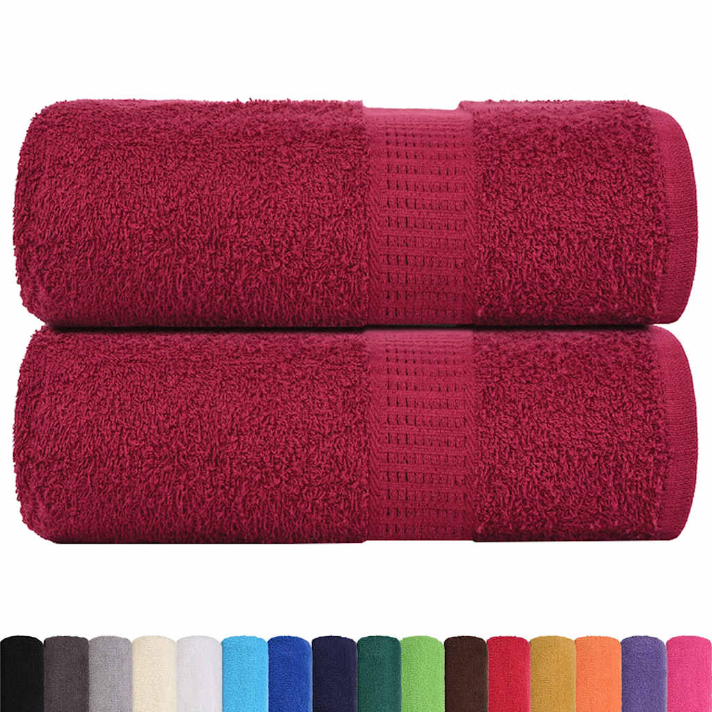 Washandjes FROGN 2 st 30x30 cm 360 g/m² bordeaux is nu te koop bij PeponiXL, paradijselijk wonen!