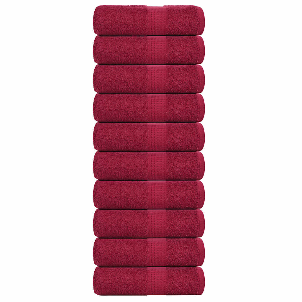 Washandjes FROGN 10 st 30x30 cm 360 g/m² bordeaux is nu te koop bij PeponiXL, paradijselijk wonen!