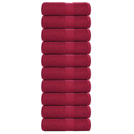 Washandjes FROGN 10 st 30x30 cm 360 g/m² bordeaux is nu te koop bij PeponiXL, paradijselijk wonen!