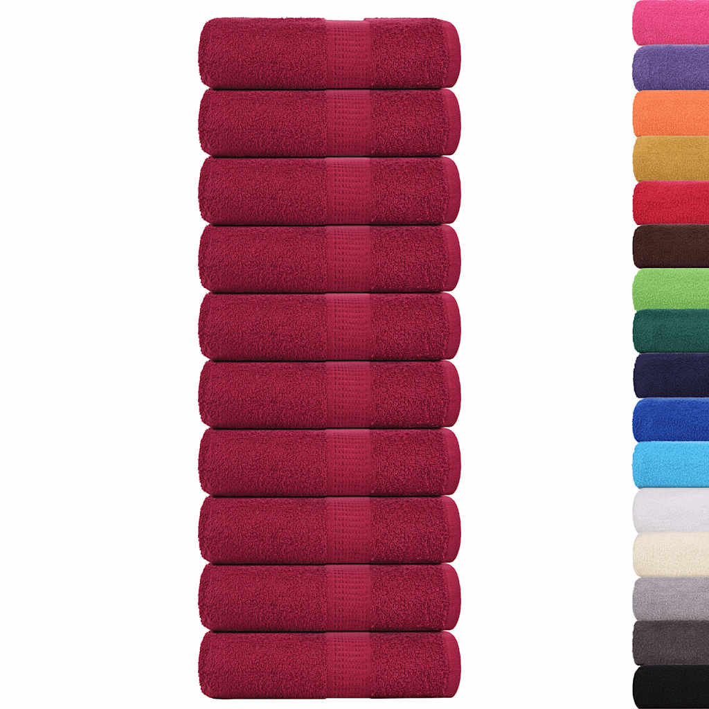 Washandjes FROGN 10 st 30x30 cm 360 g/m² bordeaux is nu te koop bij PeponiXL, paradijselijk wonen!