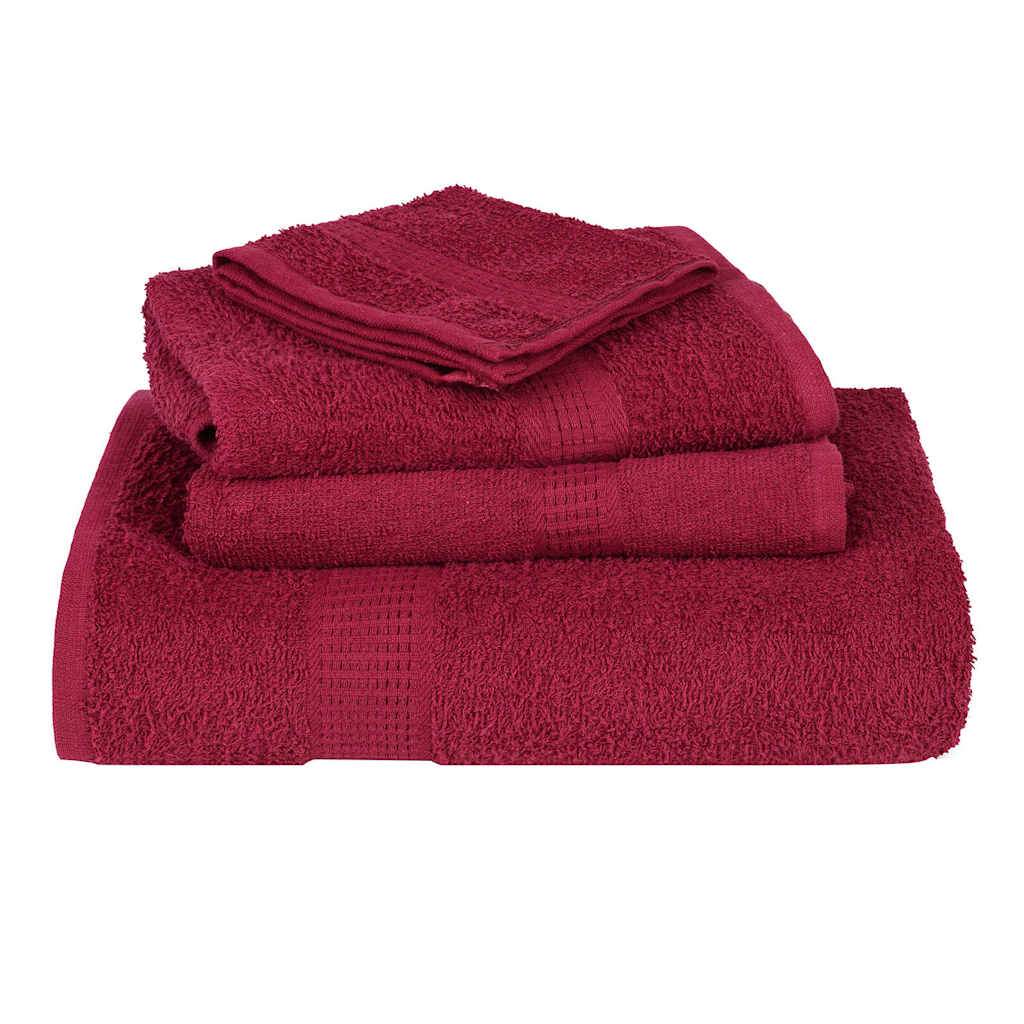 Handdoeken FROGN 10 st 100x200 cm 360 g/m² bordeaux is nu te koop bij PeponiXL, paradijselijk wonen!