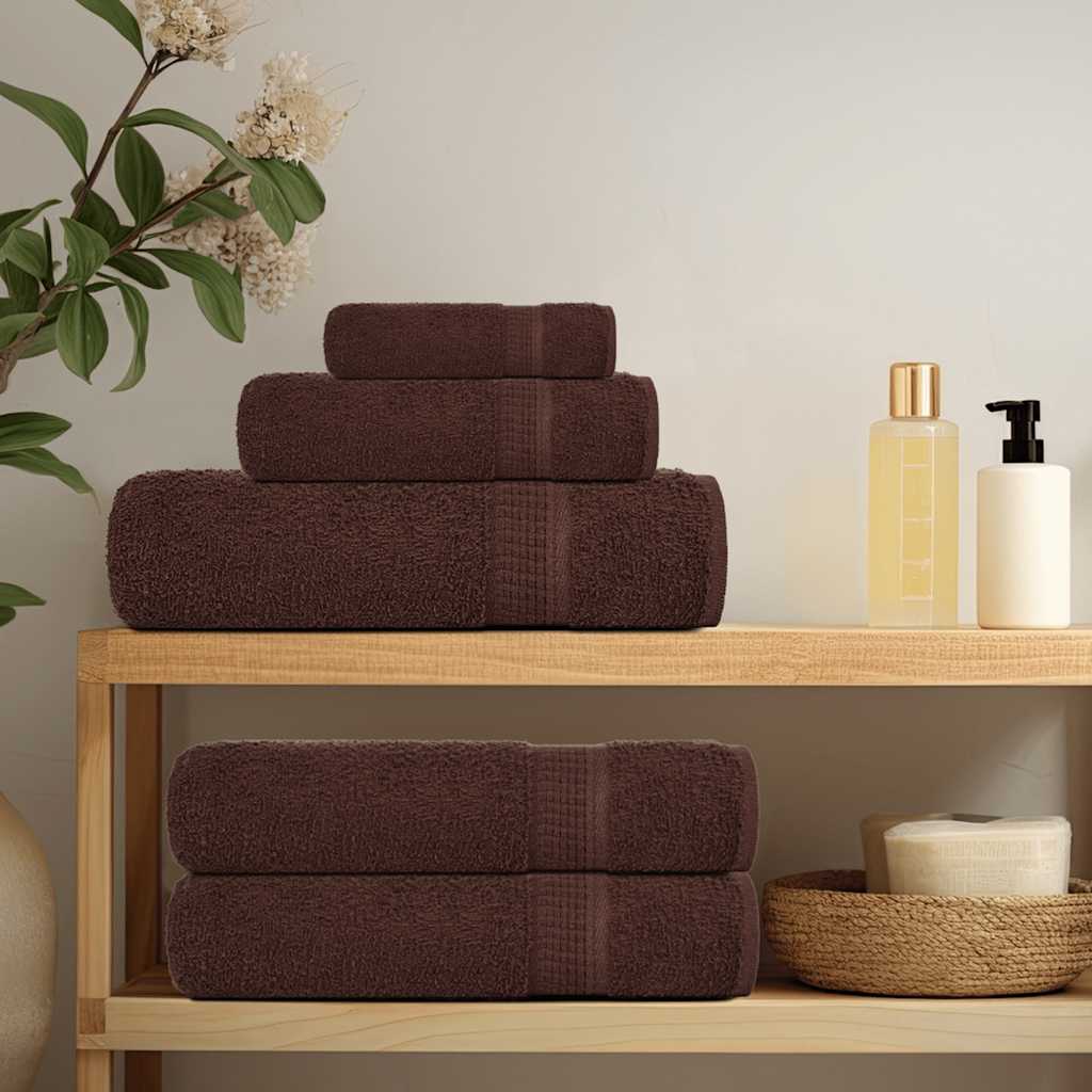 Washandjes FROGN 4 st 30x30 cm 360 g/m² bruin is nu te koop bij PeponiXL, paradijselijk wonen!