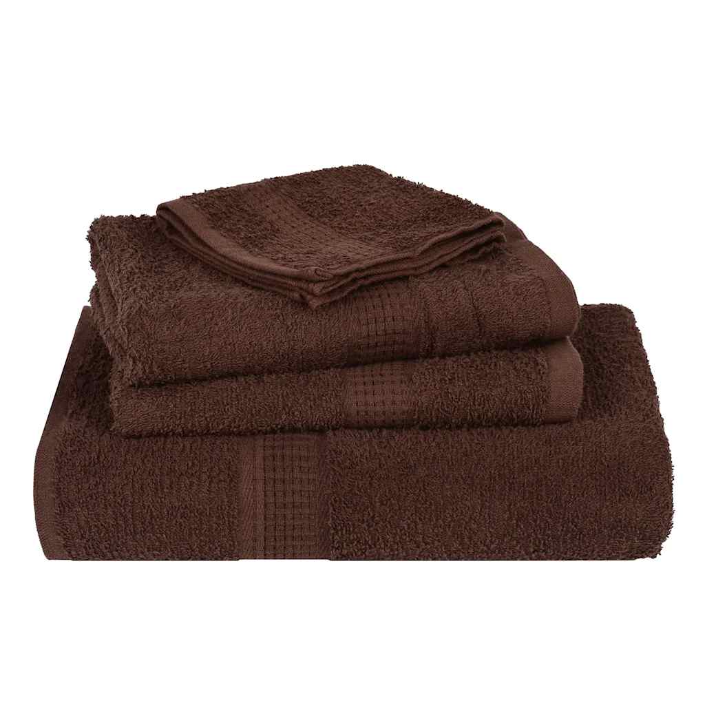 Washandjes FROGN 4 st 30x30 cm 360 g/m² bruin is nu te koop bij PeponiXL, paradijselijk wonen!