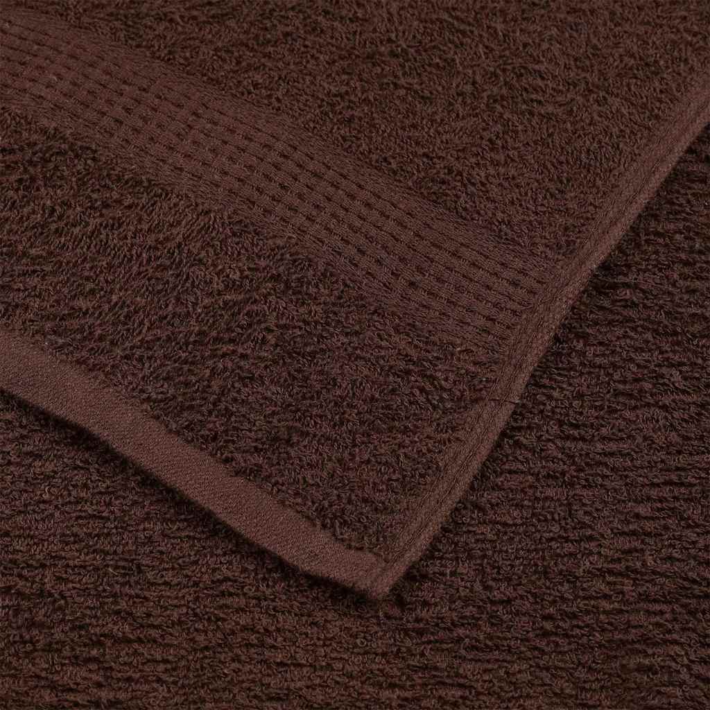Washandjes FROGN 4 st 30x30 cm 360 g/m² bruin is nu te koop bij PeponiXL, paradijselijk wonen!