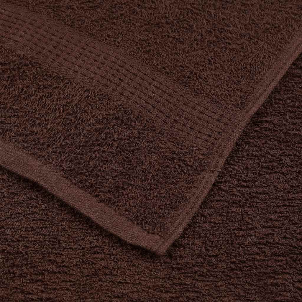 Handdoeken FROGN 2 st 50x100 cm 360 g/m² bruin is nu te koop bij PeponiXL, paradijselijk wonen!