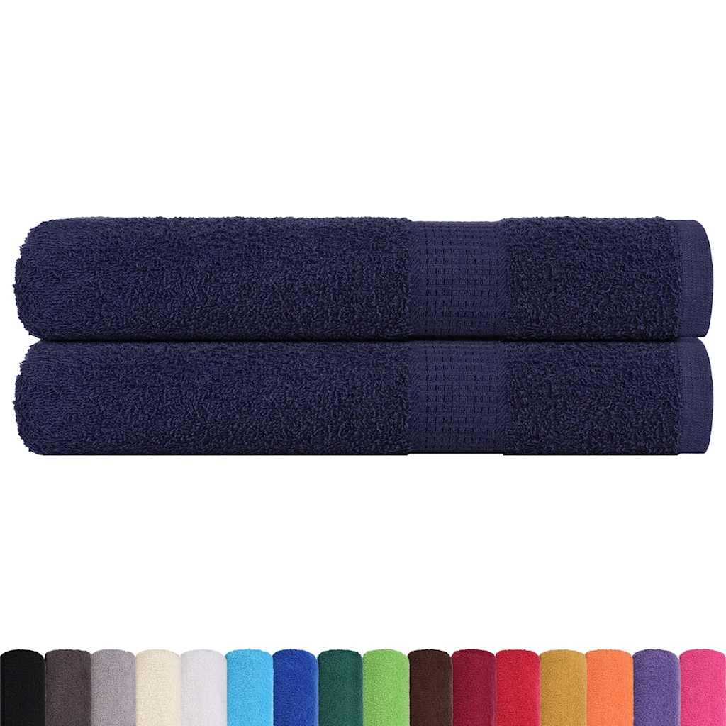Saunahanddoeken FROGN 2 st 80x200 cm 360 g/m² marineblauw is nu te koop bij PeponiXL, paradijselijk wonen!