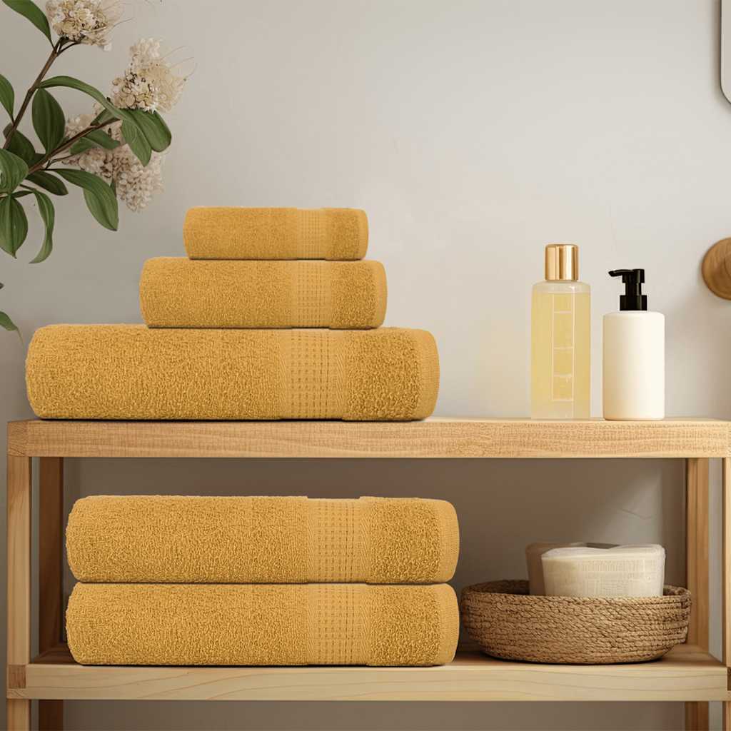 Washandjes FROGN 2 st 30x30 cm 360 g/m² goud is nu te koop bij PeponiXL, paradijselijk wonen!