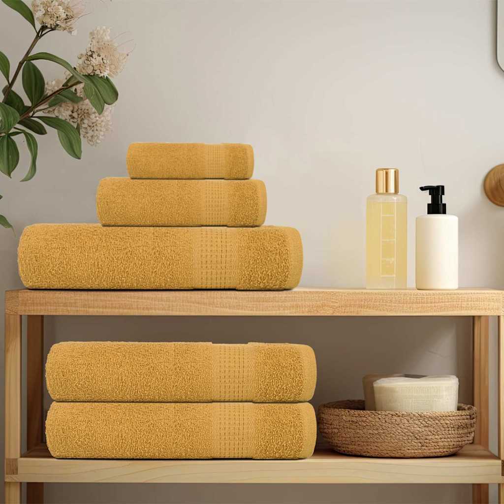 Saunahanddoeken FROGN 10 st 80x200 cm 360 g/m² goud is nu te koop bij PeponiXL, paradijselijk wonen!