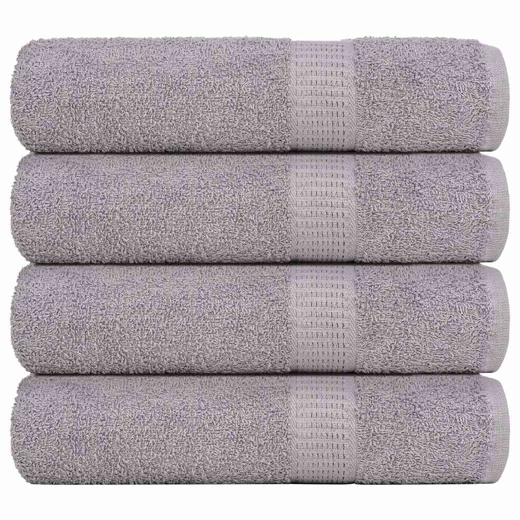 Handdoeken FROGN 4 st 50x100 cm 360 g/m² grijs is nu te koop bij PeponiXL, paradijselijk wonen!
