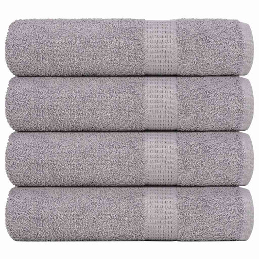 Handdoeken FROGN 4 st 50x100 cm 360 g/m² grijs is nu te koop bij PeponiXL, paradijselijk wonen!