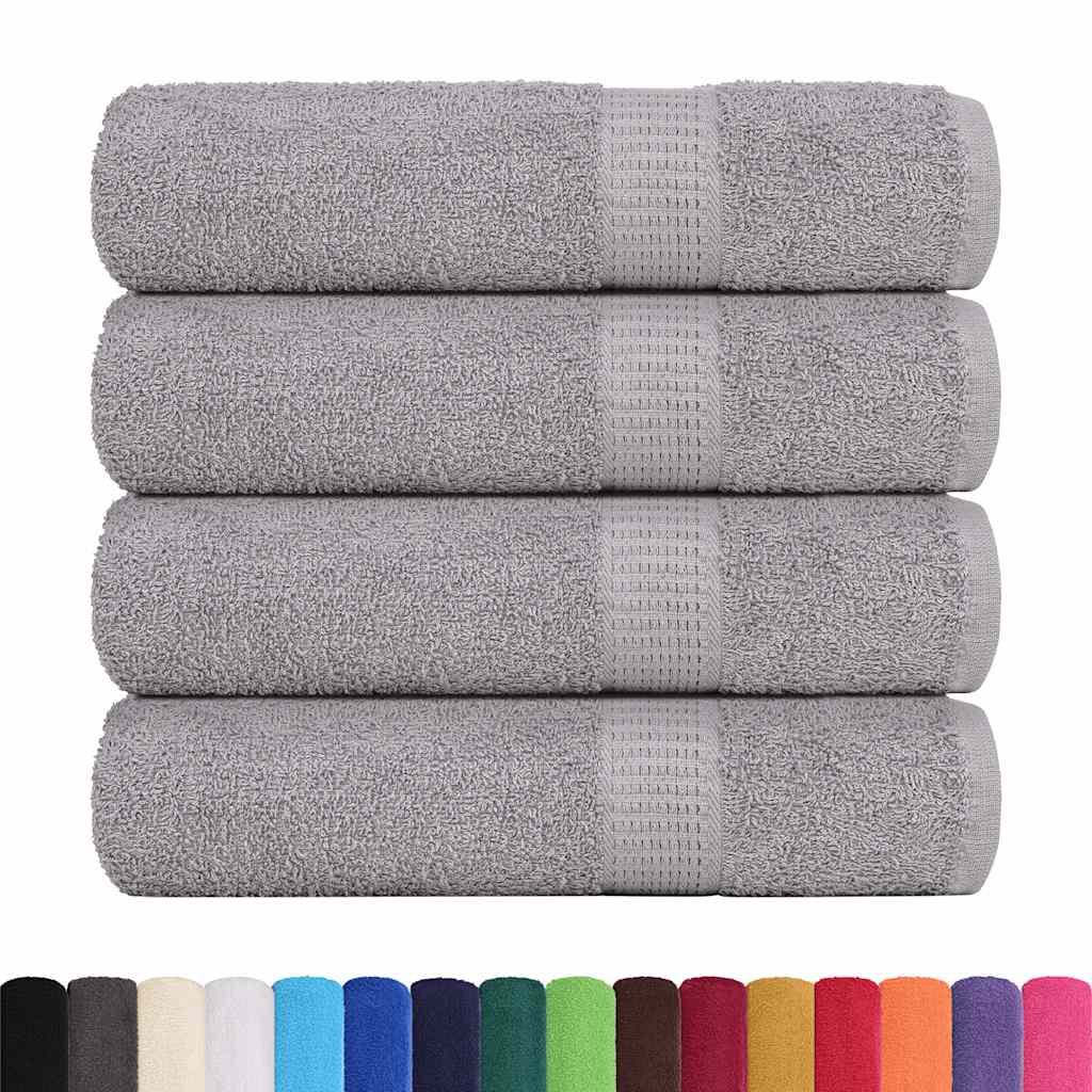 Handdoeken FROGN 4 st 50x100 cm 360 g/m² grijs is nu te koop bij PeponiXL, paradijselijk wonen!