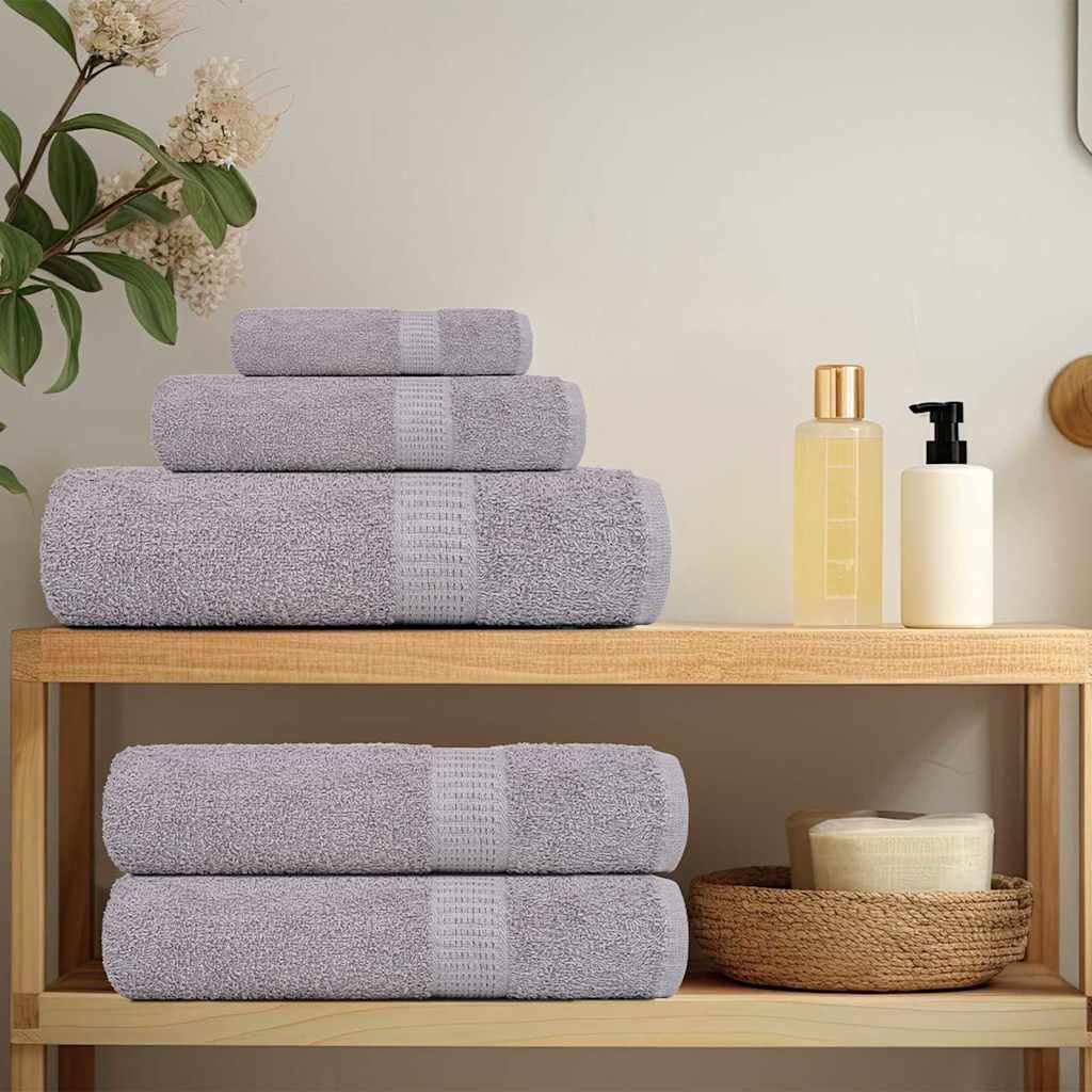 Handdoeken FROGN 4 st 50x100 cm 360 g/m² grijs is nu te koop bij PeponiXL, paradijselijk wonen!