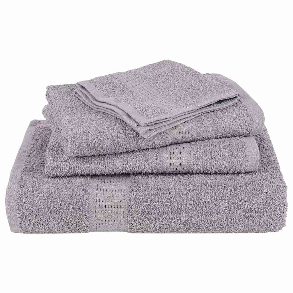 Handdoeken FROGN 4 st 50x100 cm 360 g/m² grijs is nu te koop bij PeponiXL, paradijselijk wonen!