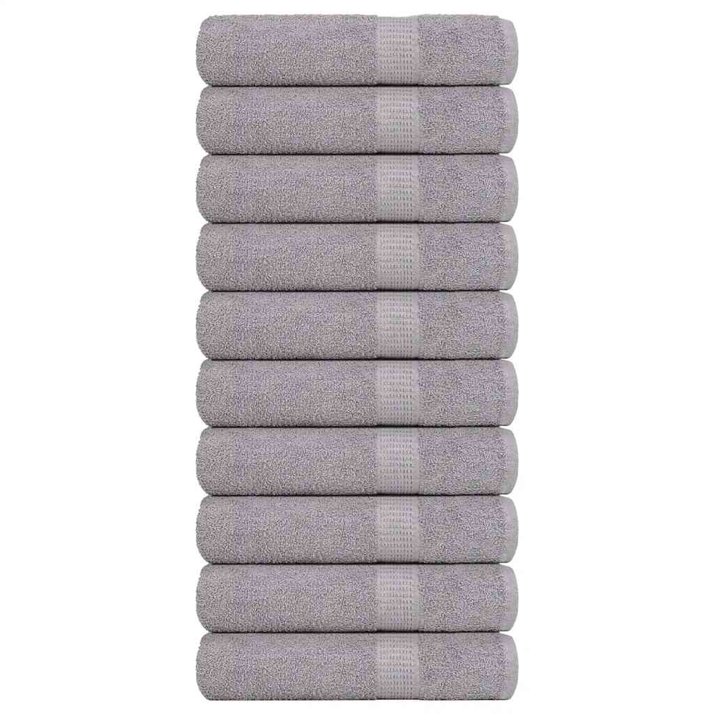 Handdoeken FROGN 10 st 50x100 cm 360 g/m² grijs is nu te koop bij PeponiXL, paradijselijk wonen!