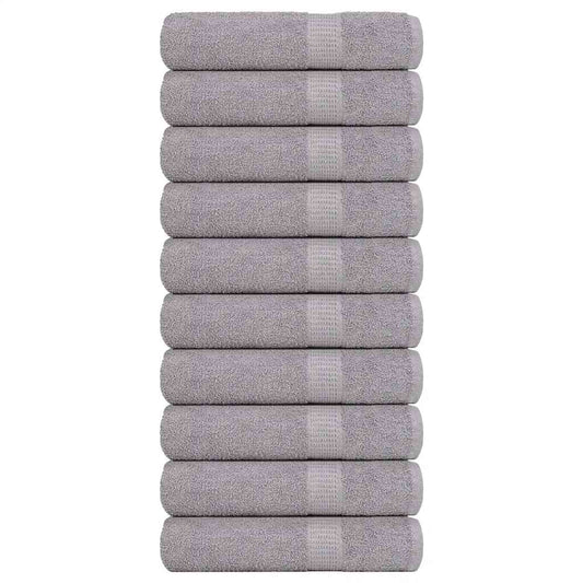 Handdoeken FROGN 10 st 50x100 cm 360 g/m² grijs is nu te koop bij PeponiXL, paradijselijk wonen!