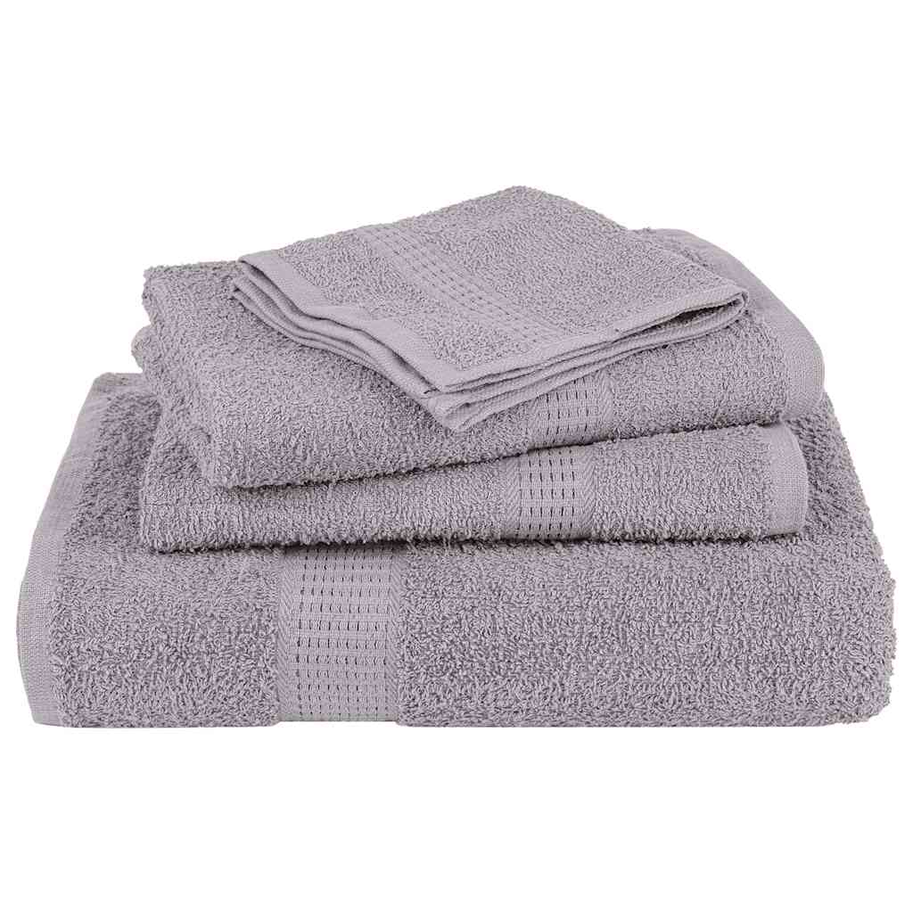 Handdoeken FROGN 10 st 50x100 cm 360 g/m² grijs is nu te koop bij PeponiXL, paradijselijk wonen!