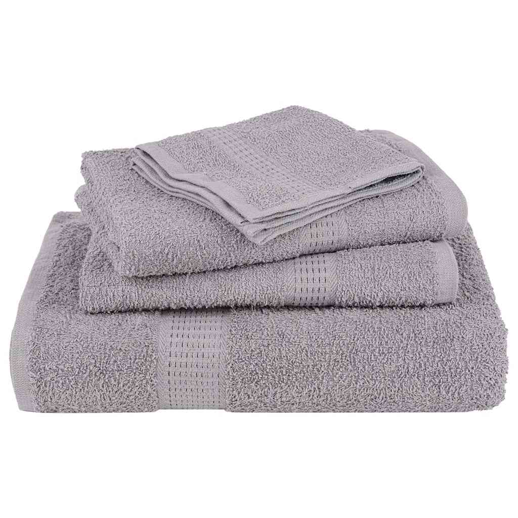 Douchehanddoeken FROGN 2 st 70x140 cm 360 g/m² grijs is nu te koop bij PeponiXL, paradijselijk wonen!
