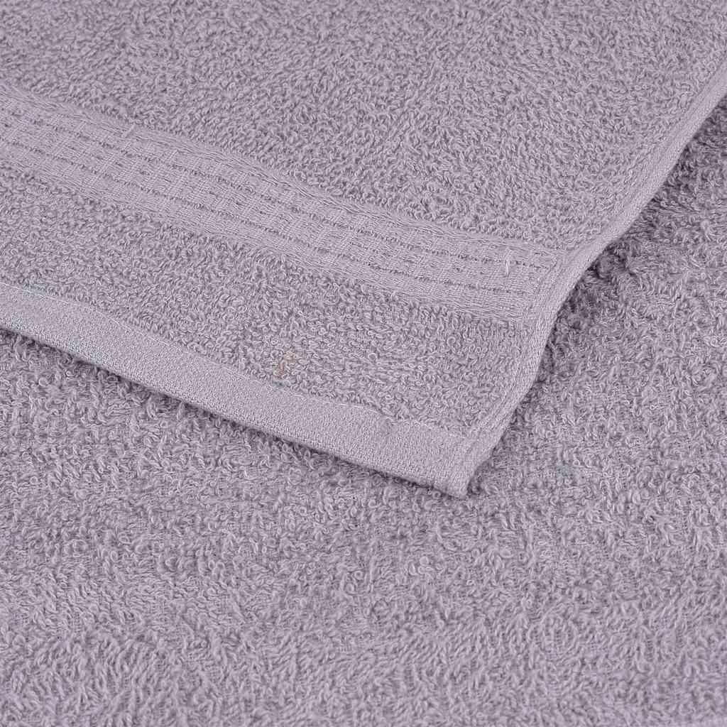 Douchehanddoeken FROGN 2 st 70x140 cm 360 g/m² grijs is nu te koop bij PeponiXL, paradijselijk wonen!