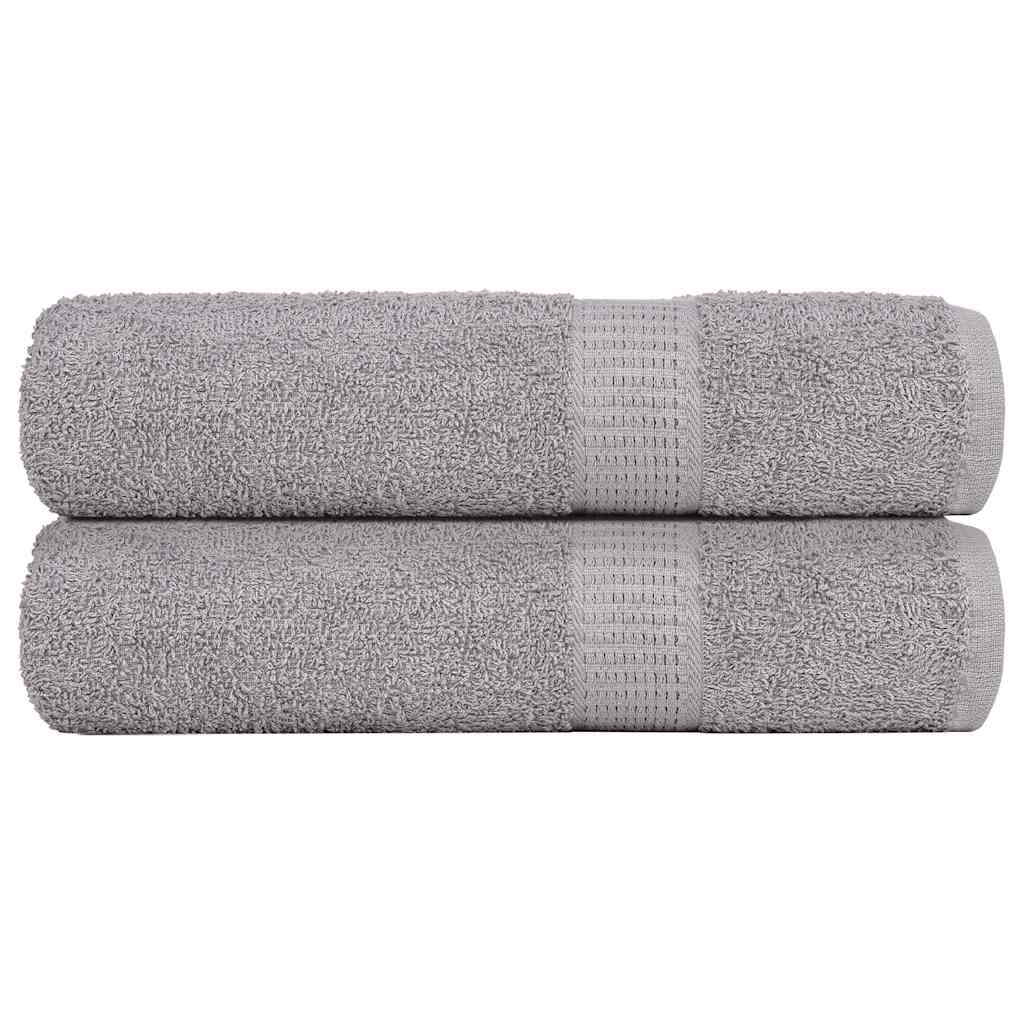 Badhanddoeken FROGN 2 st 100x150 cm 360 g/m² grijs is nu te koop bij PeponiXL, paradijselijk wonen!