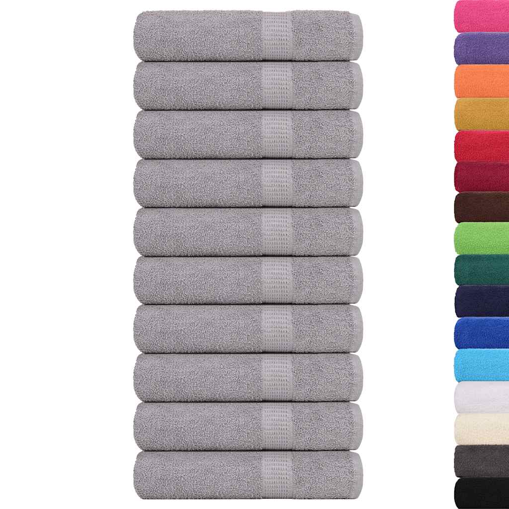 Badhanddoeken FROGN 10 st 100x150 cm 360 g/m² grijs is nu te koop bij PeponiXL, paradijselijk wonen!