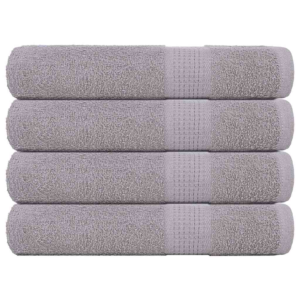 Handdoeken FROGN 4 st 100x200 cm 360 g/m² grijs is nu te koop bij PeponiXL, paradijselijk wonen!