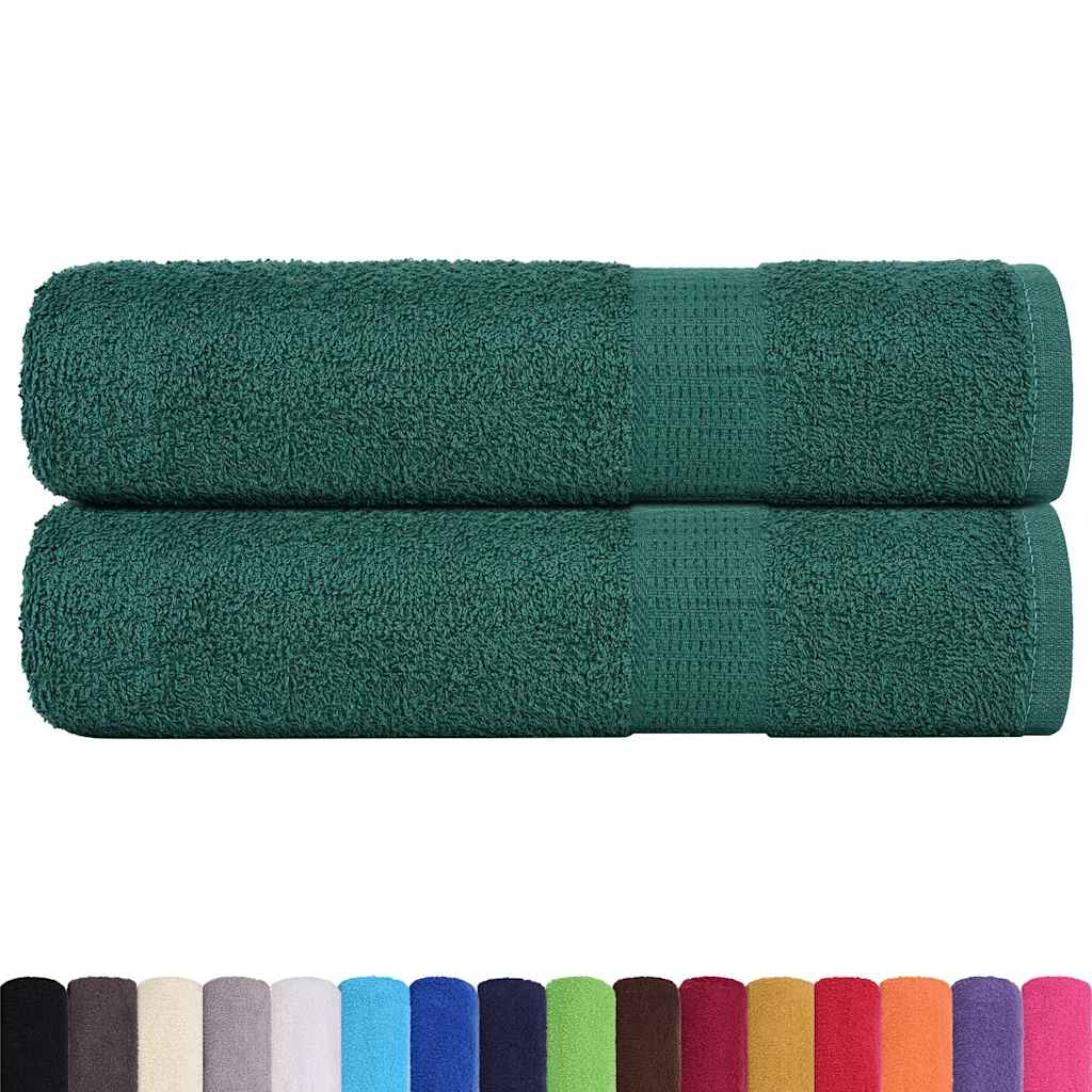 Douchehanddoeken FROGN 2 st 70x140 cm 360 g/m² groen is nu te koop bij PeponiXL, paradijselijk wonen!