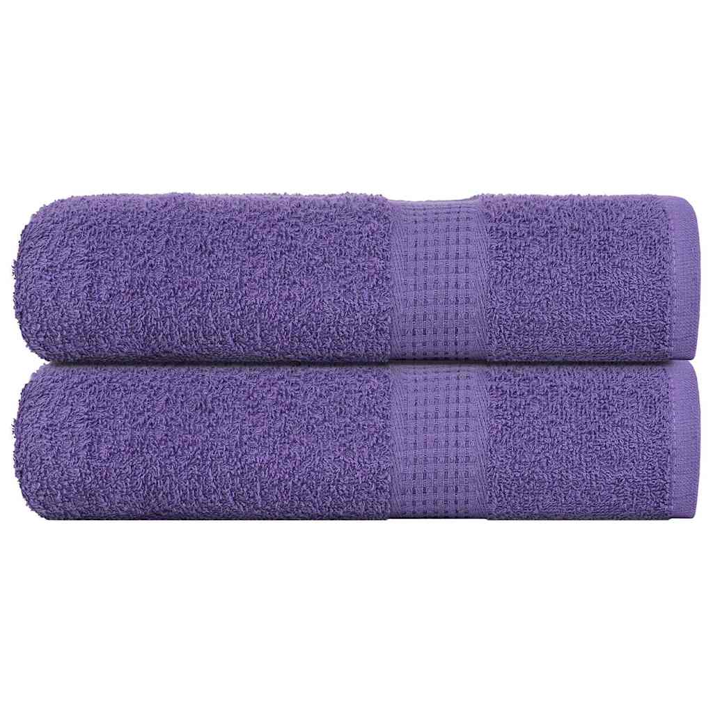 Handdoeken FROGN 2 st 50x100 cm 360 g/m² paars is nu te koop bij PeponiXL, paradijselijk wonen!