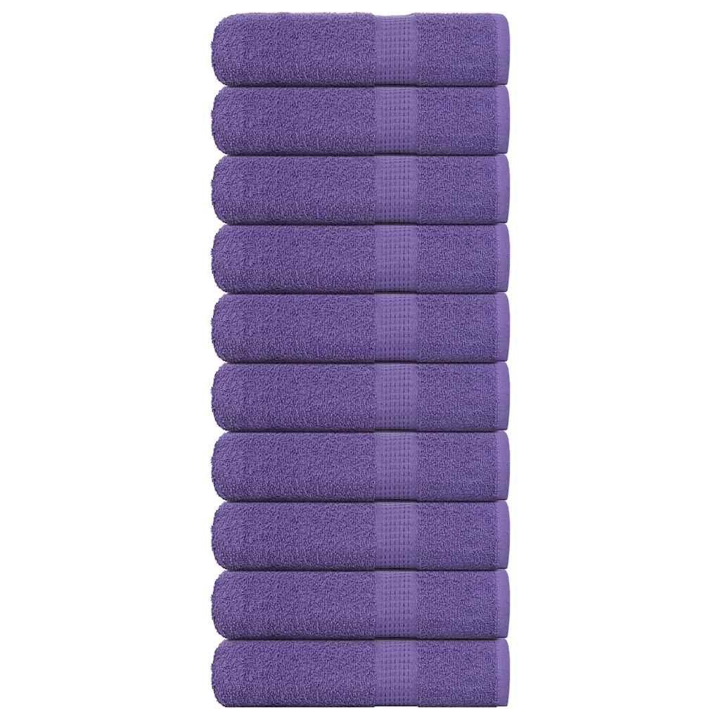 Handdoeken FROGN 10 st 50x100 cm 360 g/m² paars is nu te koop bij PeponiXL, paradijselijk wonen!