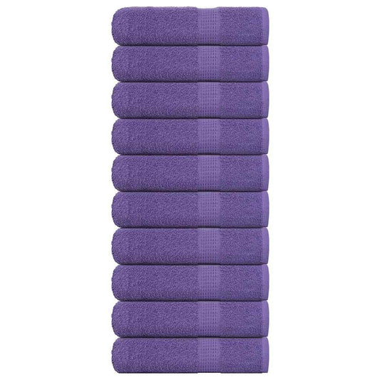 Handdoeken FROGN 10 st 50x100 cm 360 g/m² paars is nu te koop bij PeponiXL, paradijselijk wonen!