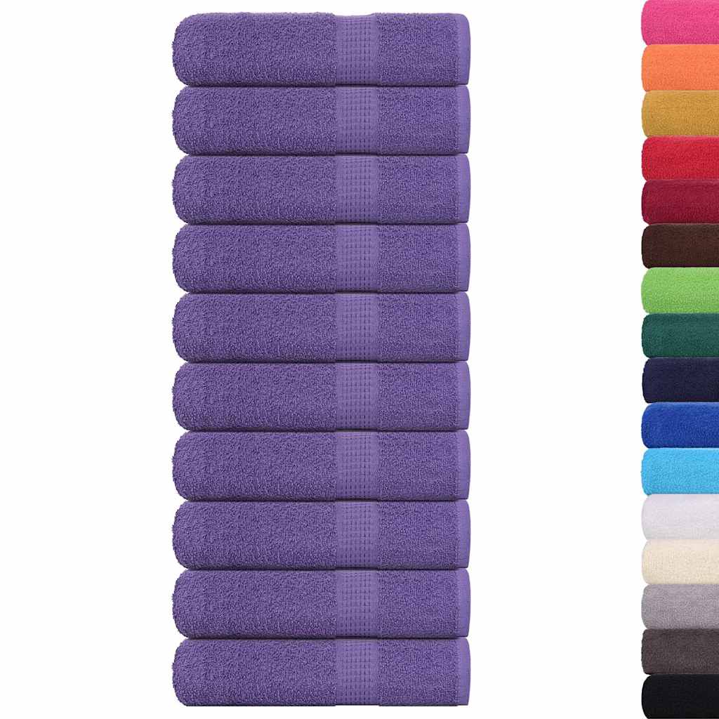 Handdoeken FROGN 10 st 50x100 cm 360 g/m² paars is nu te koop bij PeponiXL, paradijselijk wonen!