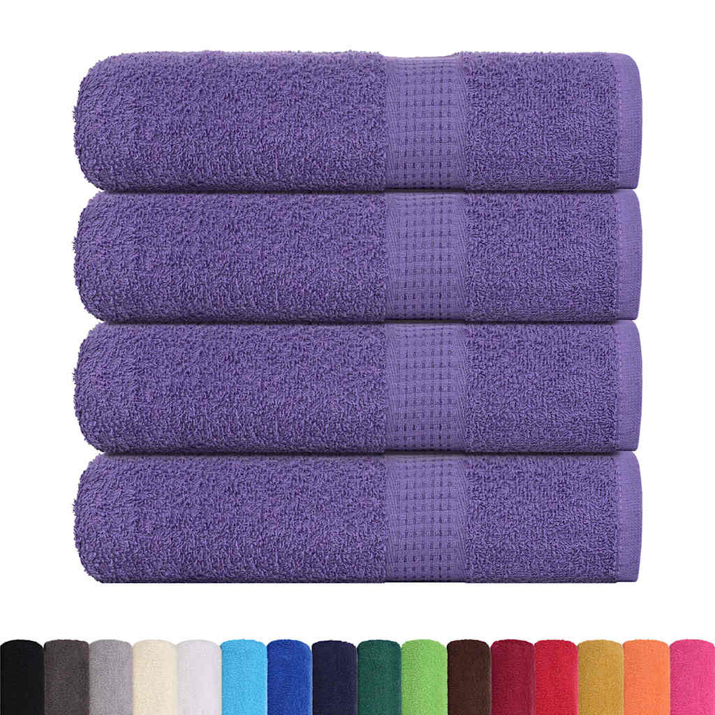Badhanddoeken FROGN 4 st 100x150 cm 360 g/m² paars is nu te koop bij PeponiXL, paradijselijk wonen!