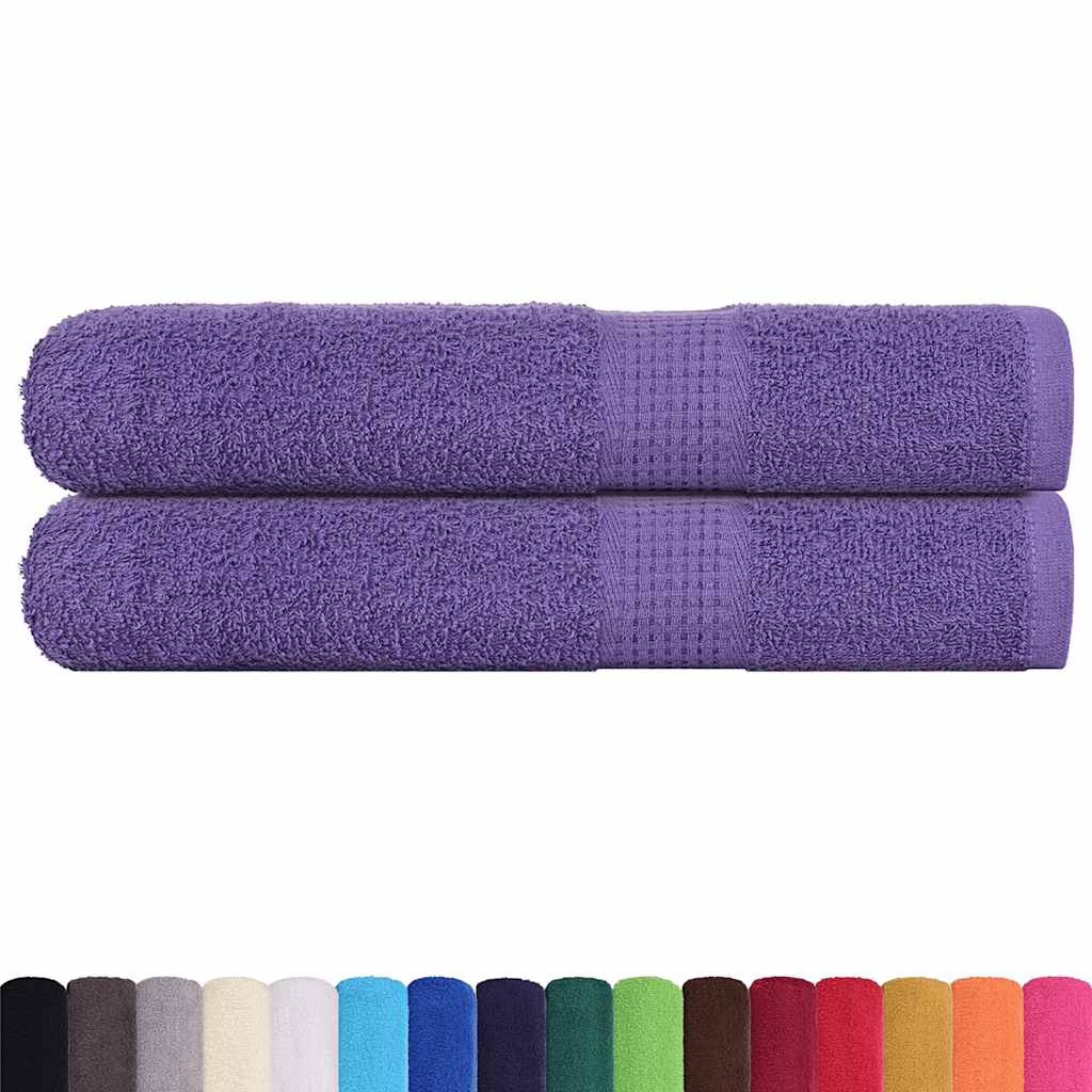 Saunahanddoeken FROGN 2 st 80x200 cm 360 g/m² paars is nu te koop bij PeponiXL, paradijselijk wonen!