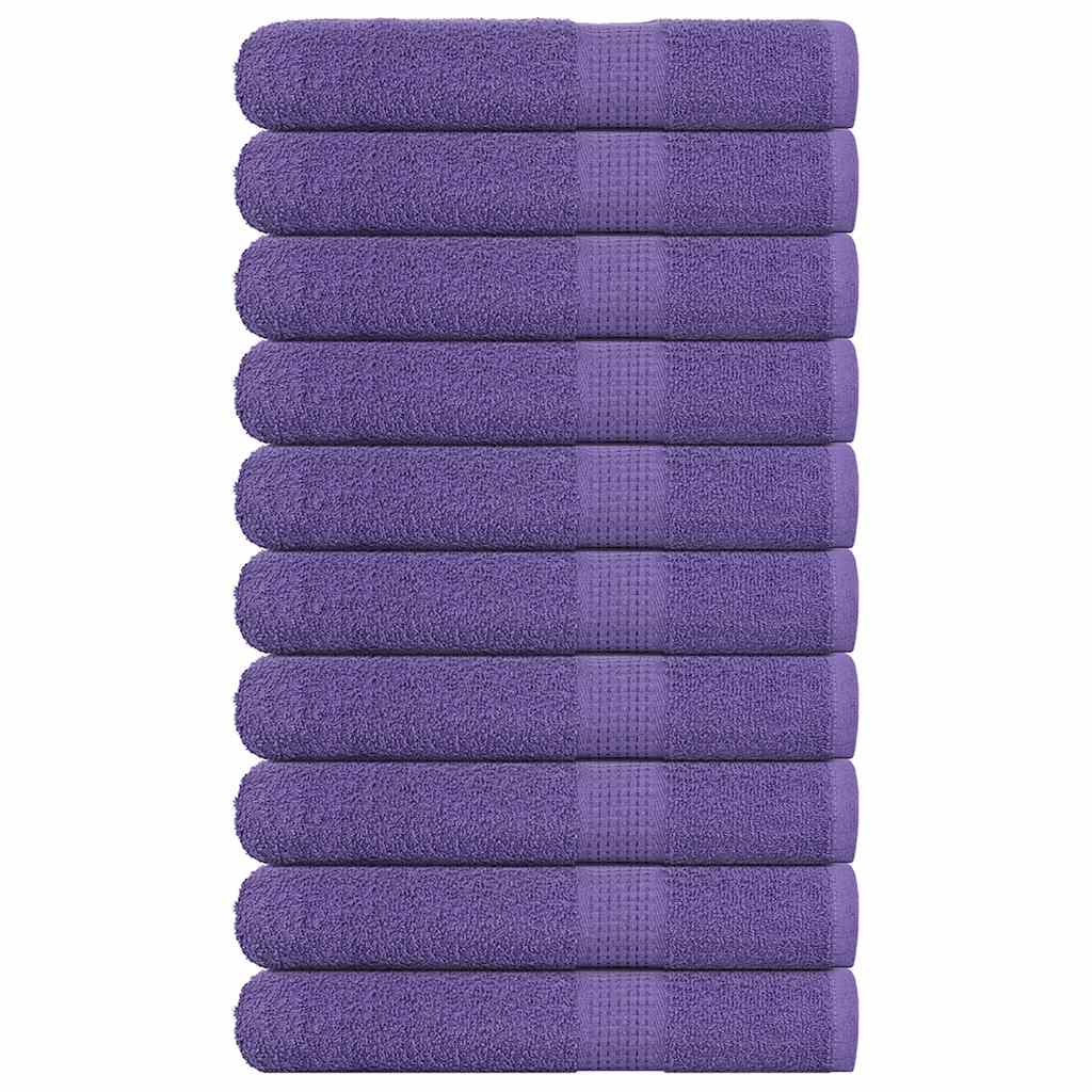 Handdoeken FROGN 10 st 100x200 cm 360 g/m² paars is nu te koop bij PeponiXL, paradijselijk wonen!