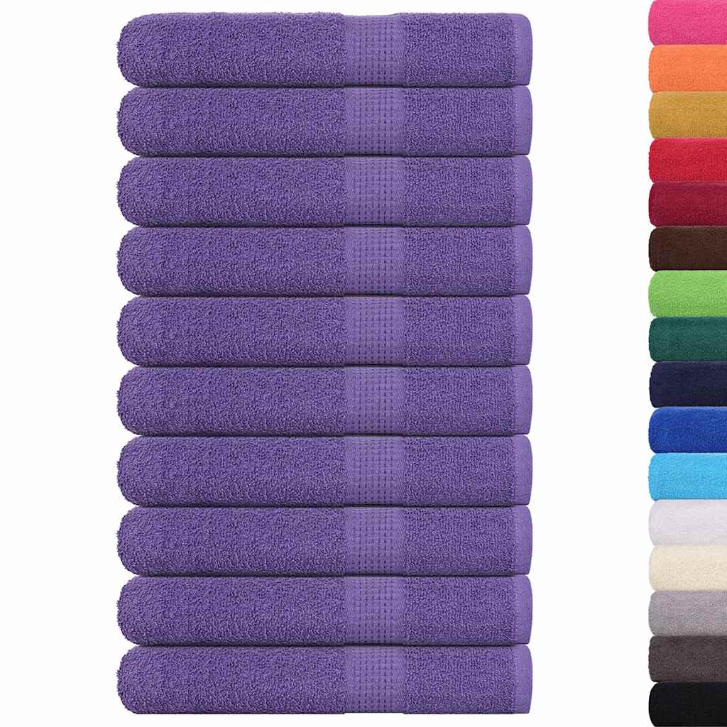 Handdoeken FROGN 10 st 100x200 cm 360 g/m² paars is nu te koop bij PeponiXL, paradijselijk wonen!