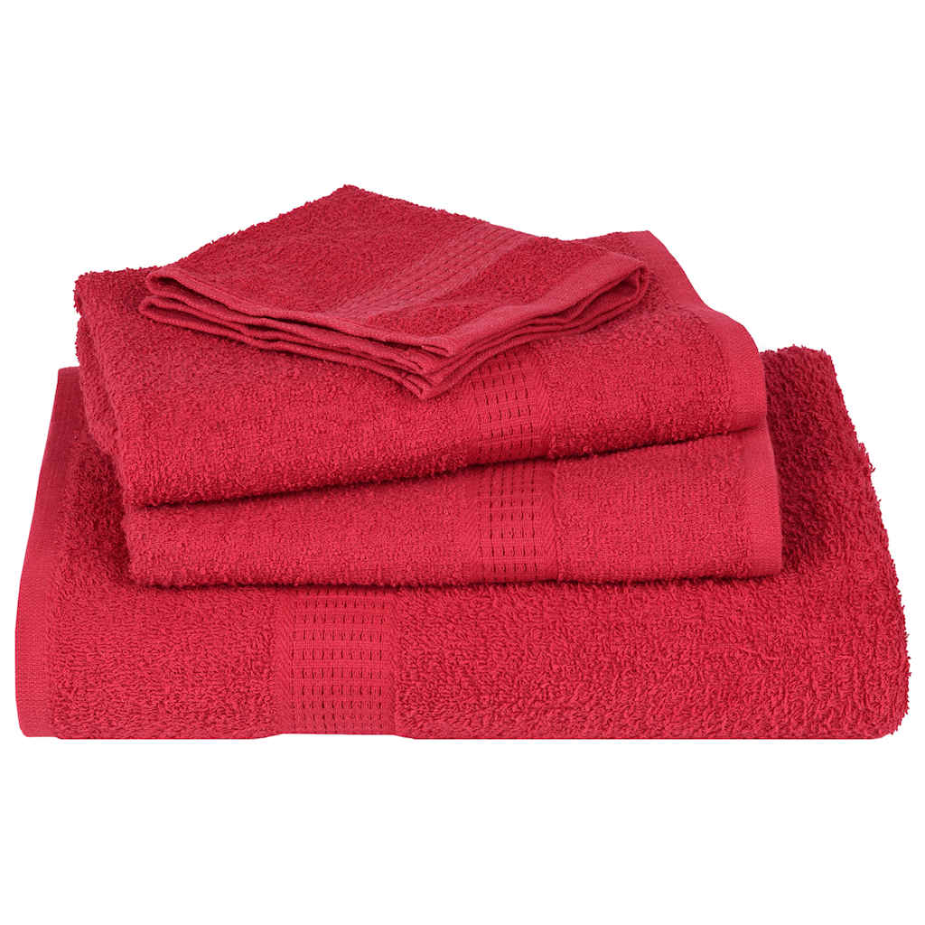 Douchehanddoeken FROGN 2 st 70x140 cm 360 g/m² rood is nu te koop bij PeponiXL, paradijselijk wonen!