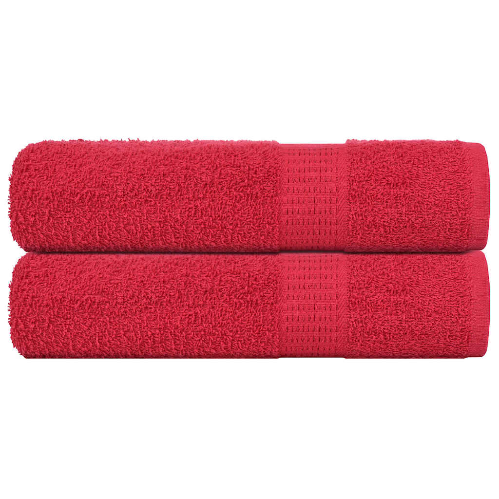 Badhanddoeken FROGN 2 st 100x150 cm 360 g/m² rood is nu te koop bij PeponiXL, paradijselijk wonen!