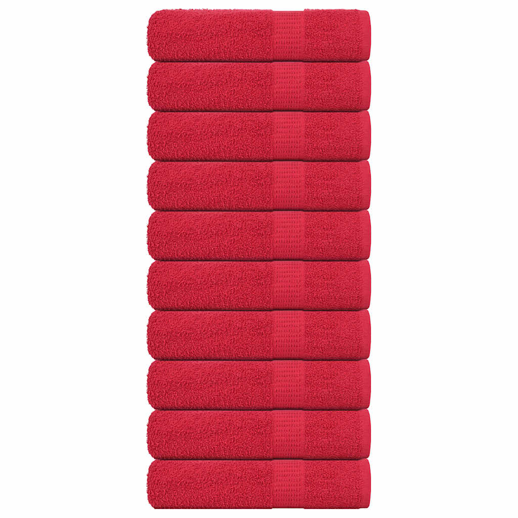 Badhanddoeken FROGN 10 st 100x150 cm 360 g/m² rood is nu te koop bij PeponiXL, paradijselijk wonen!